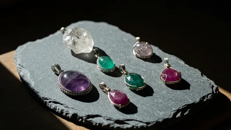 Types de pendentifs en pierre précieuse : guide complet